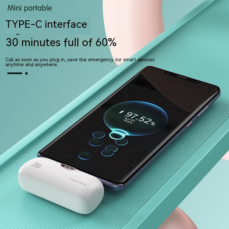 Pocket Wireless Capsule Power Bank Small Portable Power Source Power Bank Mini Fast Charge