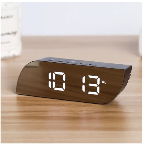 Multi-Function LED Mirror Alarm Clock with Night Light