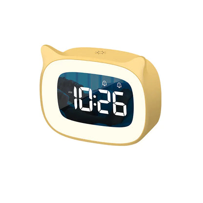 Creative Cartoon Kids Night Light Alarm Clock