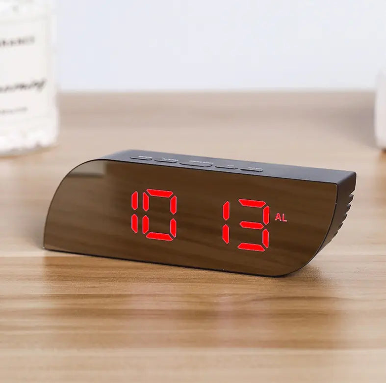 Multi-Function LED Mirror Alarm Clock with Night Light