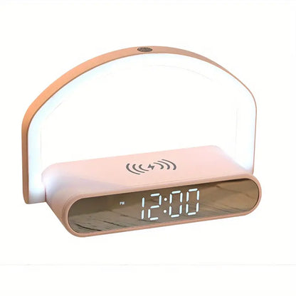 LED Alarm Clock with Wireless Fast Charging &amp; Night Light