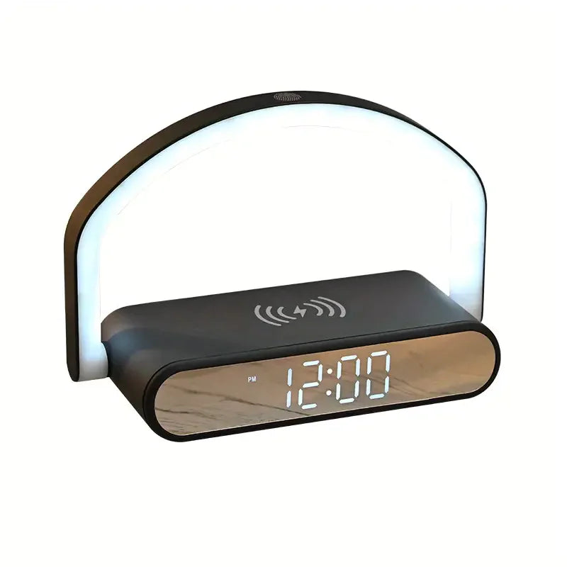 LED Alarm Clock with Wireless Fast Charging &amp; Night Light