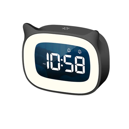 Creative Cartoon Kids Night Light Alarm Clock