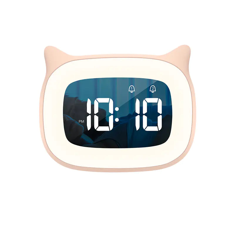 Creative Cartoon Kids Night Light Alarm Clock