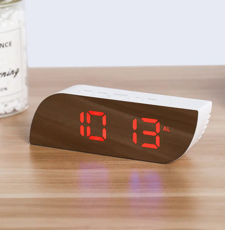 Multi-Function LED Mirror Alarm Clock with Night Light