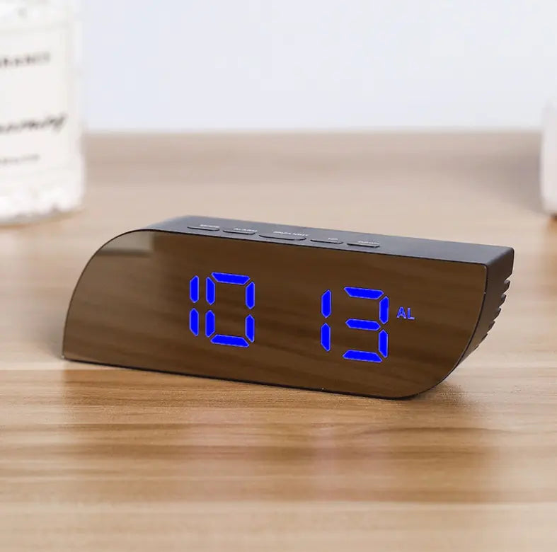 Multi-Function LED Mirror Alarm Clock with Night Light