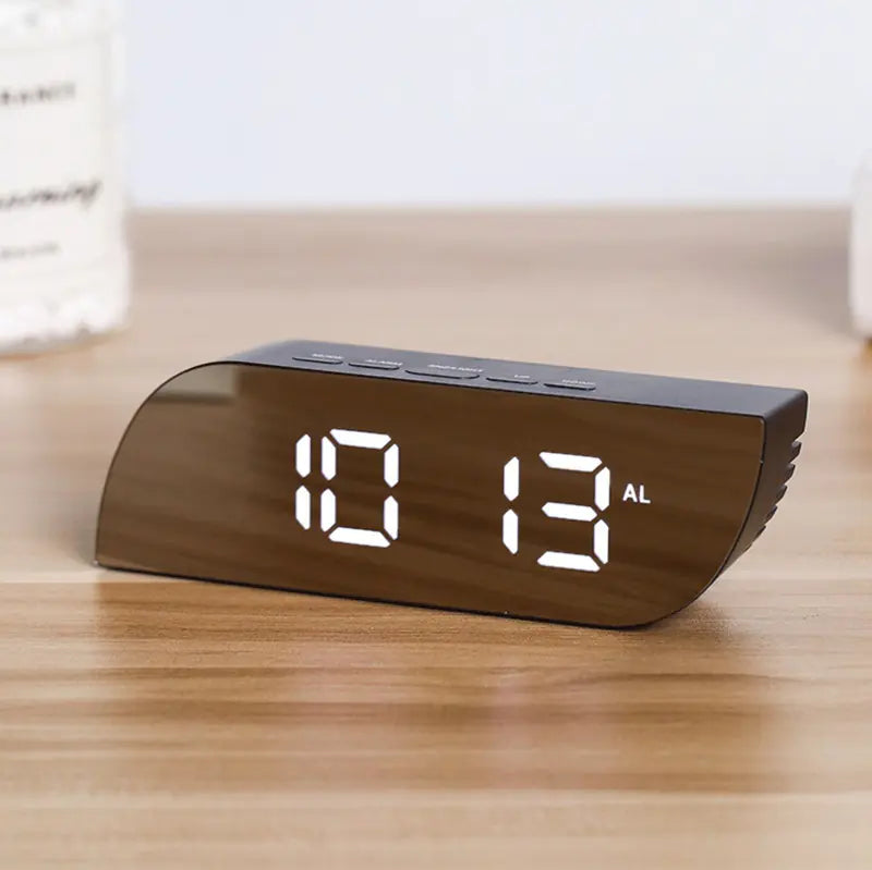 Multi-Function LED Mirror Alarm Clock with Night Light